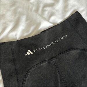 Stella McCartney Adidas TrueStrength black biker yoga shorts